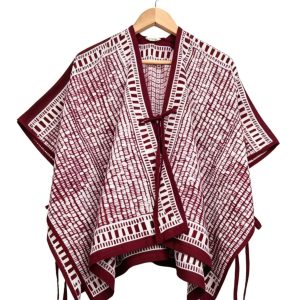 mahogany red outer ponco 01